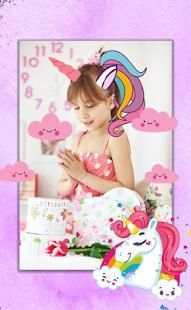 Unicorn Photo Editor - Kawaii Pony स्क्रीनशॉट 3