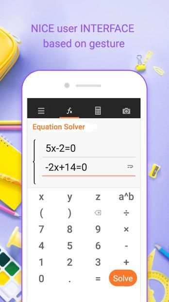 Math Calculator - Math Problem Solver by Camera स्क्रीनशॉट 1