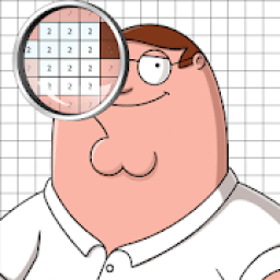 Color by Number family guy Pixel Art icon