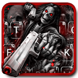 Death Skull Gun Keyboard Theme icon
