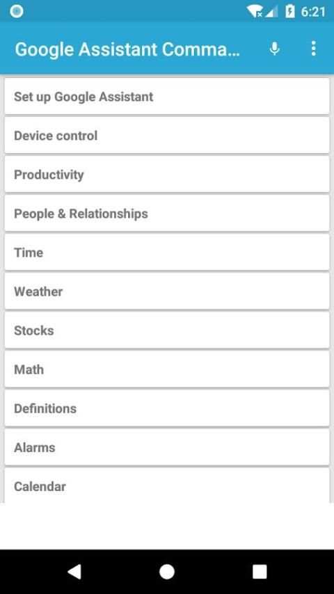Voice Commands For Google Assistant screenshot 6