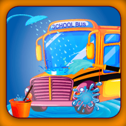 ikon Cuci Mobil Bus Sekolah