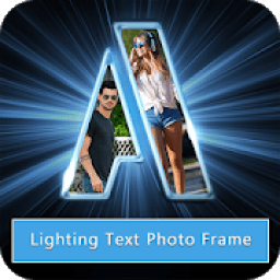 Lighting Text Photo Frame : Letter Wallpaper आइकन