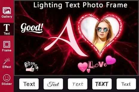 Lighting Text Photo Frame : Letter Wallpaper स्क्रीनशॉट 6