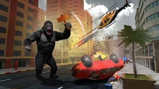Angry King Kong Rampage: Gorilla Simulator Games स्क्रीनशॉट 2