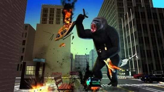 Angry King Kong Rampage: Gorilla Simulator Games स्क्रीनशॉट 3