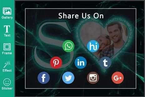 Lighting Text Photo Frame : Letter Wallpaper स्क्रीनशॉट 1