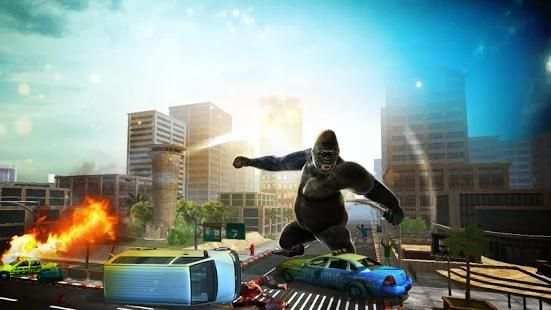 Angry King Kong Rampage: Gorilla Simulator Games स्क्रीनशॉट 4