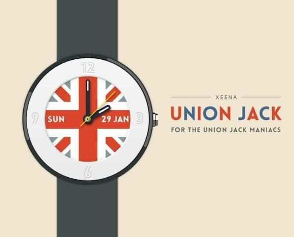 Union Jack watchface by Xeena screenshot 4