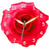 Rose Flower Clock on 9Apps