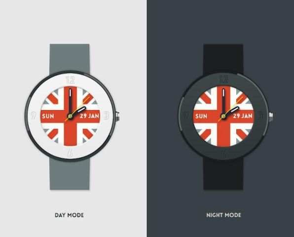 Union Jack watchface by Xeena screenshot 3