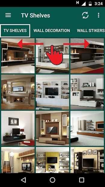 500+ TV Shelves Design स्क्रीनशॉट 2