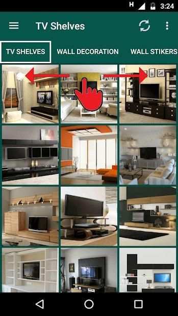 500+ TV Shelves Design स्क्रीनशॉट 3