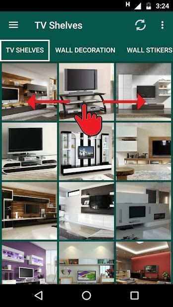 500+ TV Shelves Design स्क्रीनशॉट 16