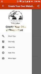 Create Own Websites Free 6 تصوير الشاشة
