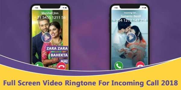 Full Screen Video Ringtone For Incoming Call 2018 स्क्रीनशॉट 1