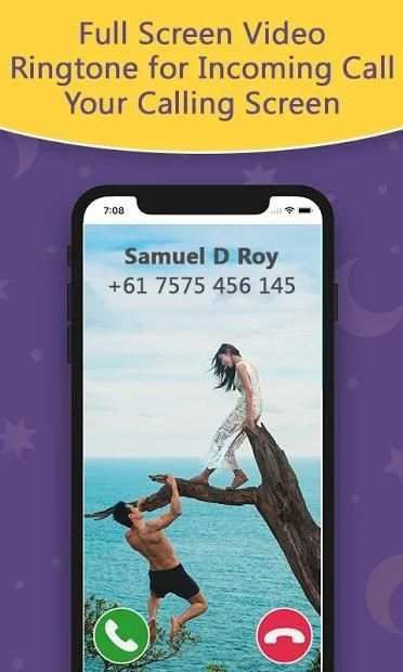 Full Screen Video Ringtone For Incoming Call 2018 स्क्रीनशॉट 2