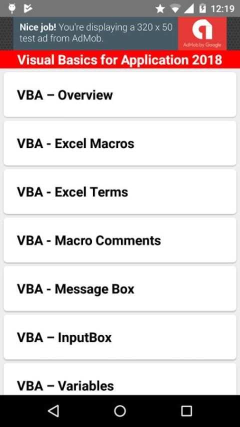 Visual Basics for Application 2018 screenshot 6