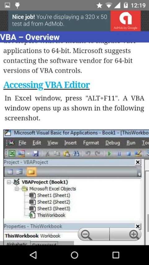 Visual Basics for Application 2018 screenshot 1