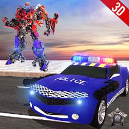 US Police Car Robot Transforming: Cop Robot Game