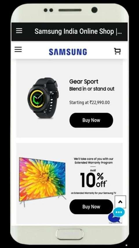 Samsung shop screenshot 2