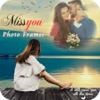 Miss You Photo Frame: Sad Photo