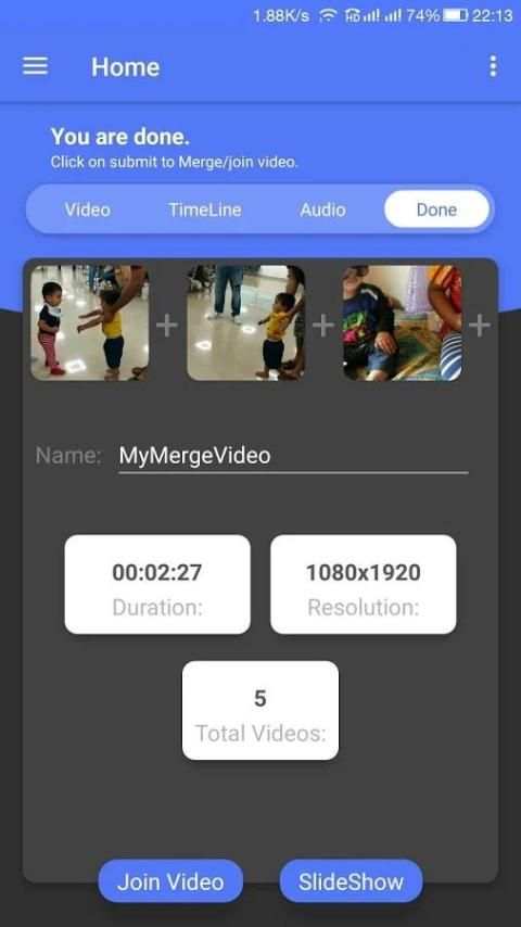 Video Joiner स्क्रीनशॉट 3