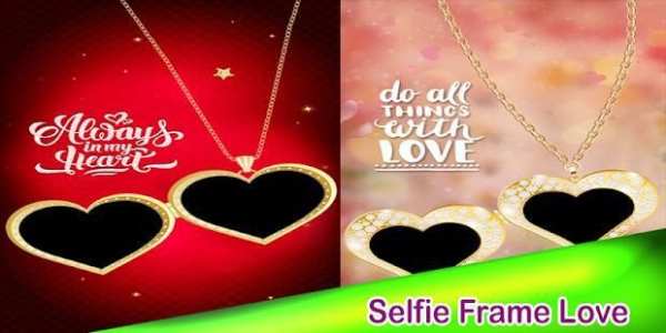 Locket frame love Stickers Montage 3 تصوير الشاشة