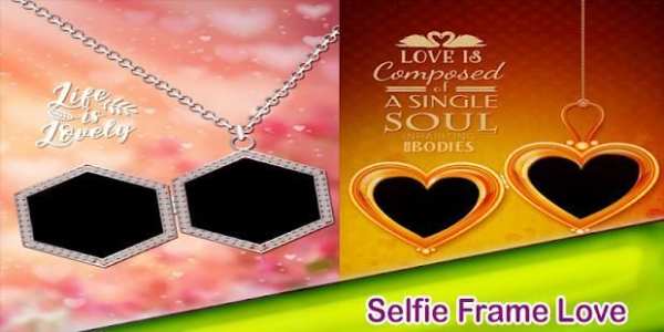 Locket frame love Stickers Montage 4 تصوير الشاشة