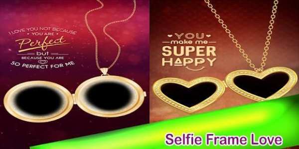 Locket frame love Stickers Montage 2 تصوير الشاشة