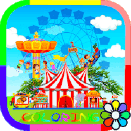 ikon Park Coloring Kids Amusement