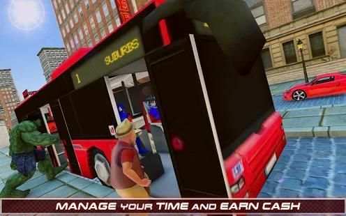 Superhero Passenger Bus Driving Simulation Game screenshot 13