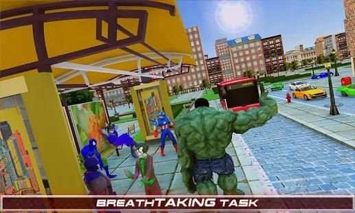 Superhero Passenger Bus Driving Simulation Game screenshot 36