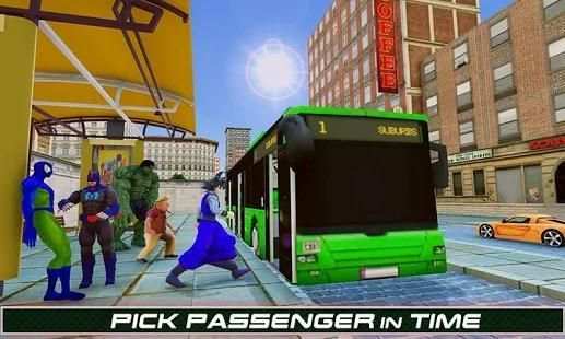 Superhero Passenger Bus Driving Simulation Game screenshot 33