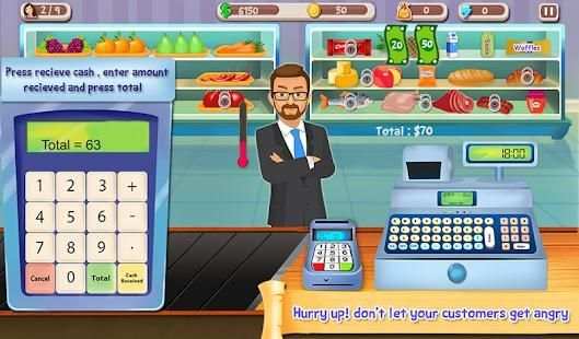 Supermarket Cash Register Sim: Manager & Cashier screenshot 7