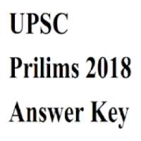UPSC Prilims Answer Key 2018 Civil Service pre -PT on 9Apps