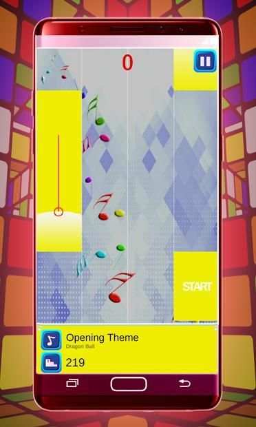 Super Dragon Ball Piano Tiles Magic Game screenshot 1