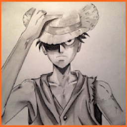ikon Tutorial Cara Menggambar Luffy