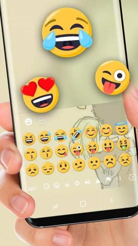Cinta memeluk tema Keyboard screenshot 2
