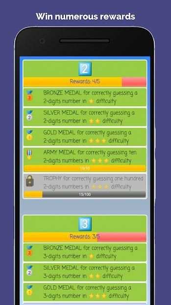 Bulls and Cows : the number game * screenshot 2
