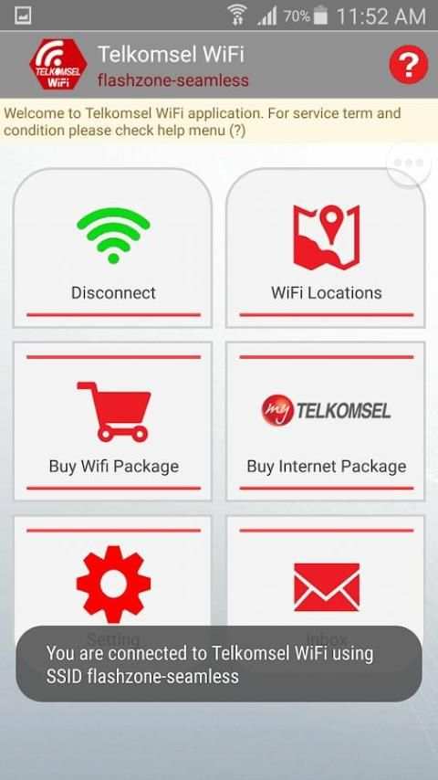 Telkomsel WiFi screenshot 1