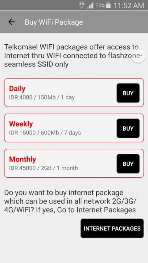 Telkomsel WiFi screenshot 2
