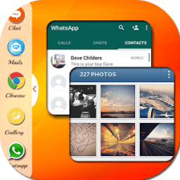 Multi Window with Split Screen &amp; Slide Bar أيقونة