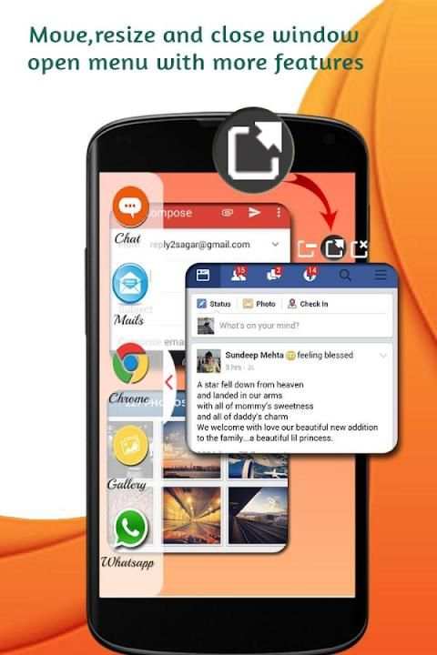 Multi Window with Split Screen & Slide Bar screenshot 2