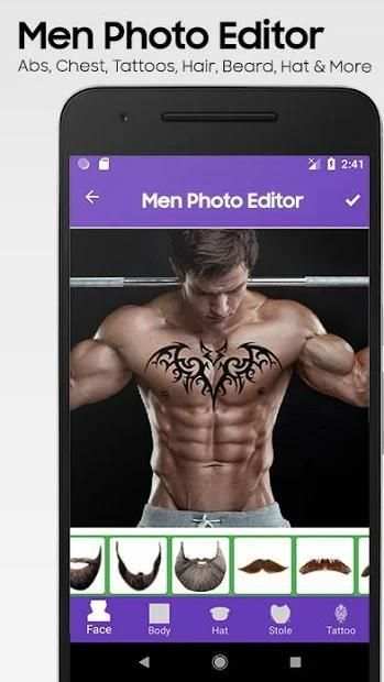 Men Photo Editor : Hair styles,Abs,Mustache,Beard screenshot 7