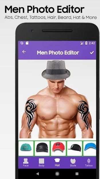Men Photo Editor : Hair styles,Abs,Mustache,Beard screenshot 5