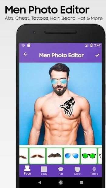 Men Photo Editor : Hair styles,Abs,Mustache,Beard screenshot 6