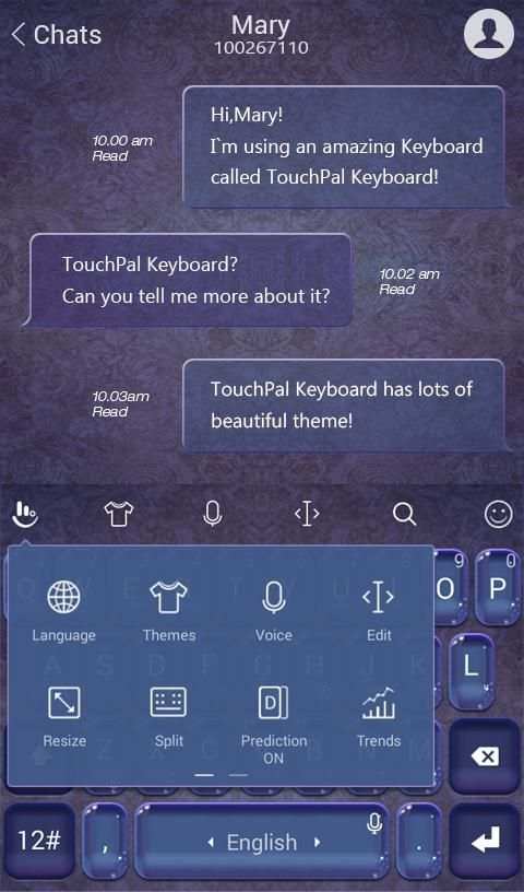 TouchPal Crystal Keyboard screenshot 4