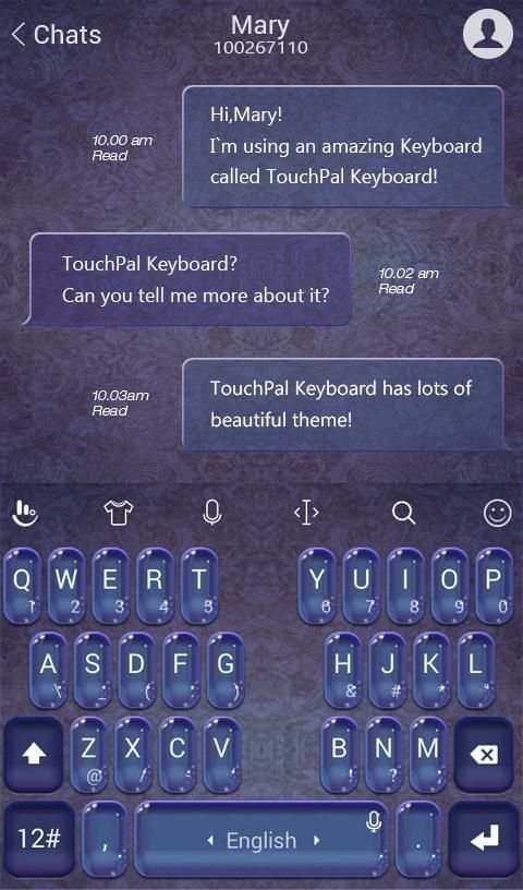 TouchPal Crystal Keyboard screenshot 3