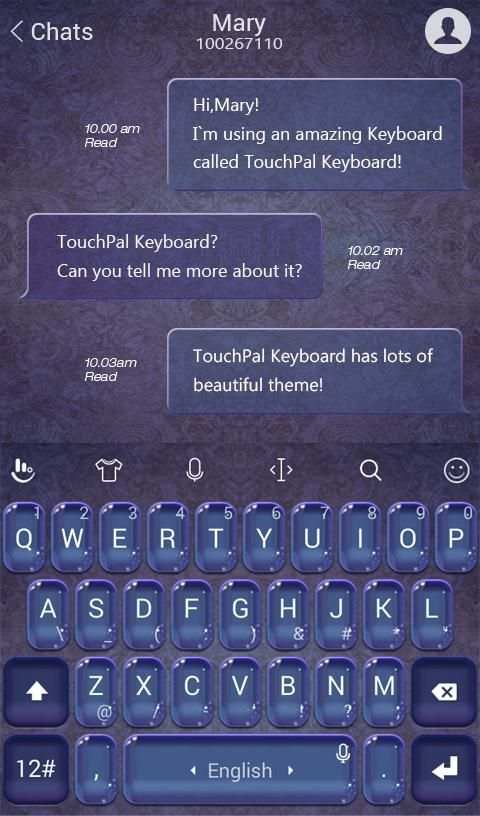 TouchPal Crystal Keyboard screenshot 2